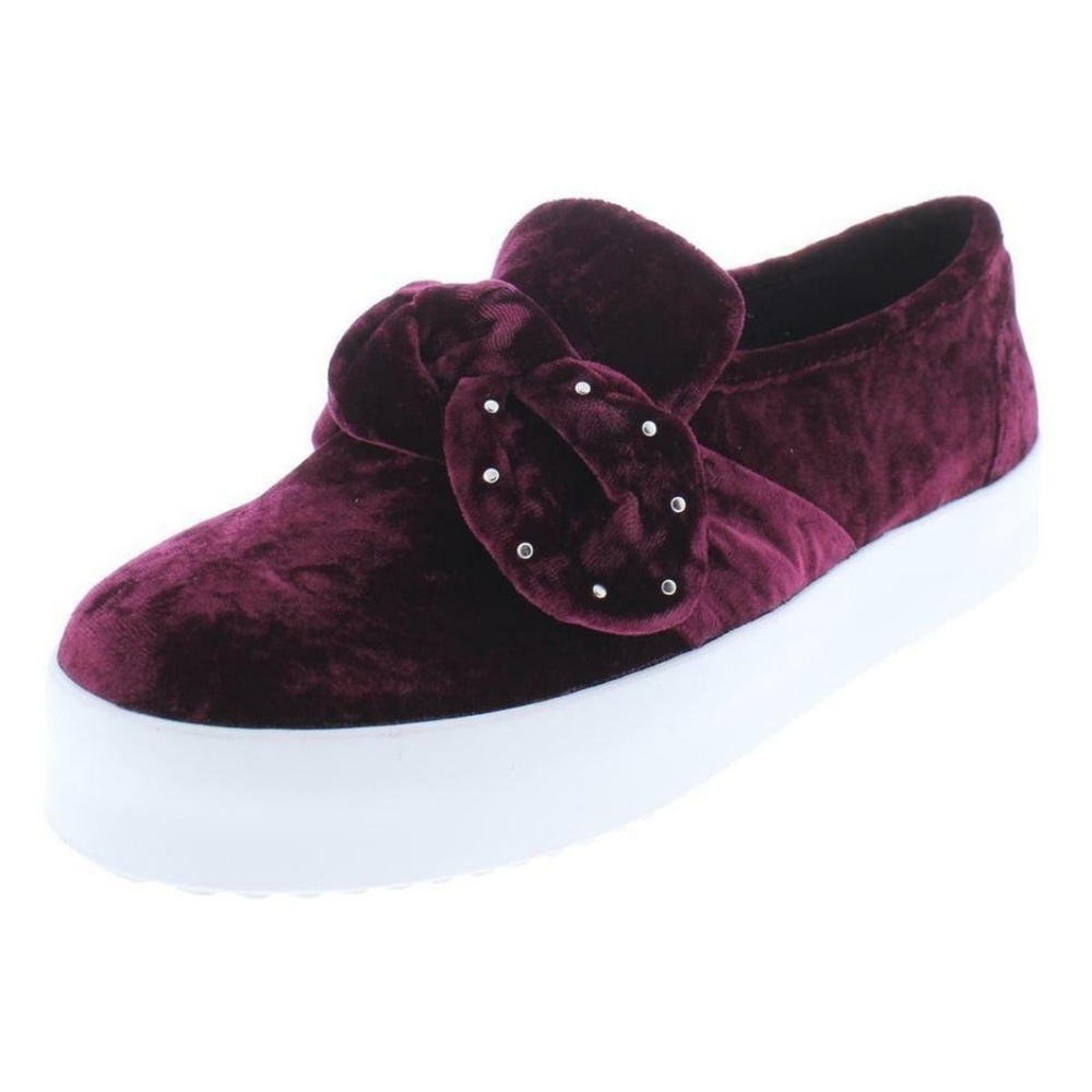 Rebecca Minkoff Stacey Velvet Acai Burgundy 9.5 US - Picture 7 of 7